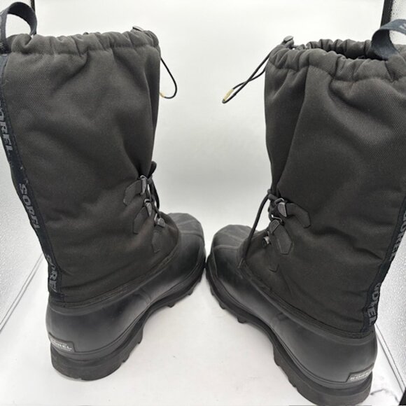 Sorel Glacier NM1042-010 Waterproof Warm Insulated Winter Boots Black Men Sz 12 - Picture 9 of 10